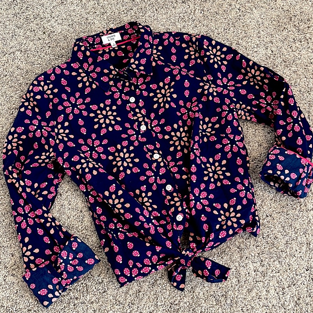 Adorbs Ladybug Button Down by Crown & Ivy